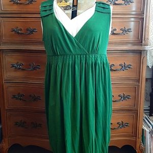 Ann Taylor loft green sleeveless dress.